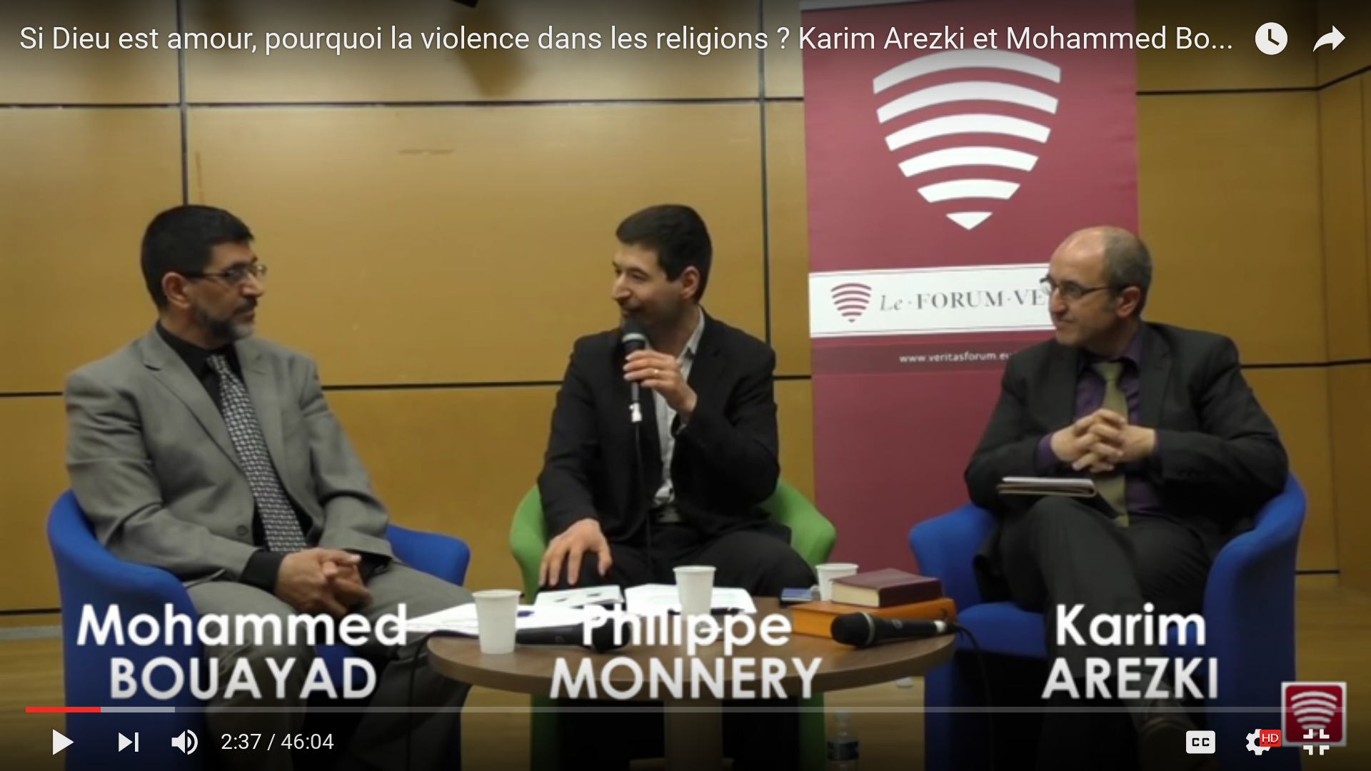 Si Dieu est amour, pourquoi la violence dans les religions ? Débat entre Karim Arezki et Mohammed Bouayad